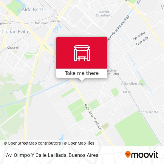 Mapa de Av. Olimpo Y Calle La Ilíada