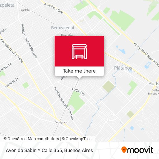 Avenida Sabín Y Calle 365 map