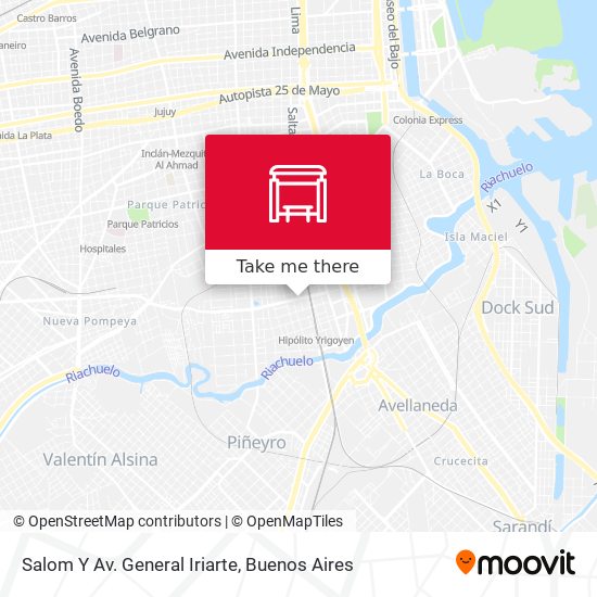 Mapa de Salom Y Av. General Iriarte