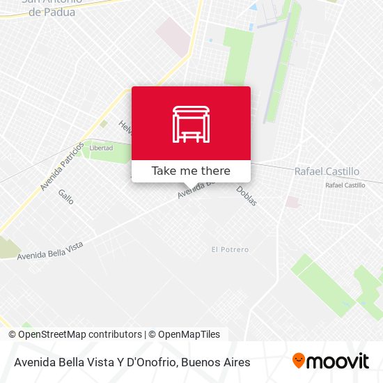 Avenida Bella Vista Y D'Onofrio map