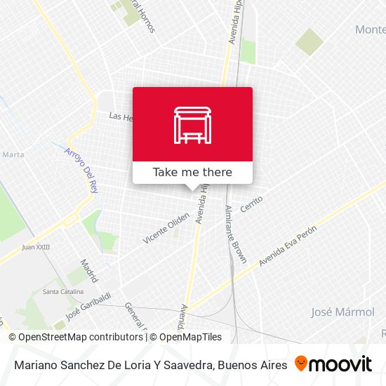 Mapa de Mariano Sanchez De Loria Y Saavedra