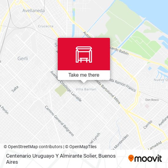 Centenario Uruguayo Y Almirante Solier map