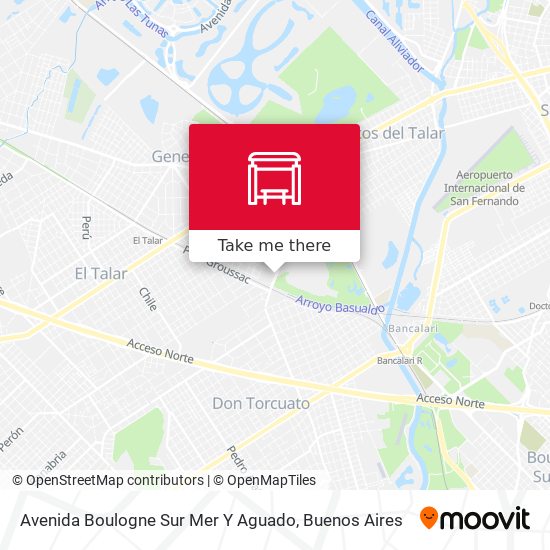 Avenida Boulogne Sur Mer Y Aguado map