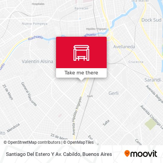 Santiago Del Estero Y Av. Cabildo map