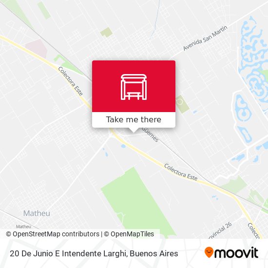 20 De Junio E Intendente Larghi map