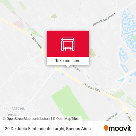 20 De Junio E Intendente Larghi map