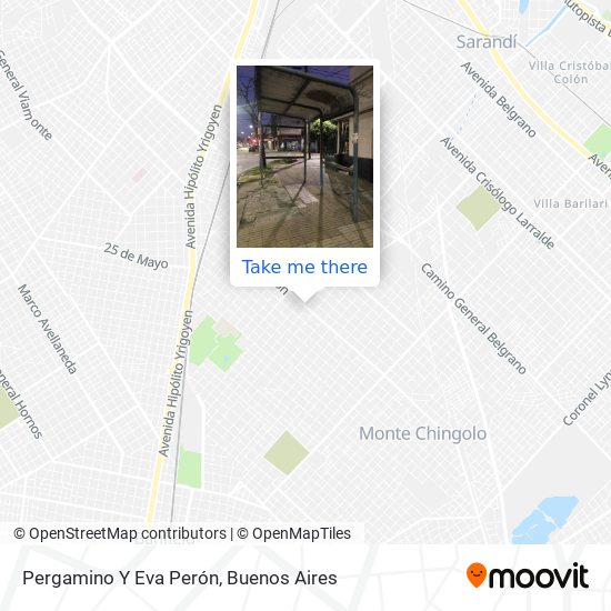 Mapa de Pergamino Y Eva Perón