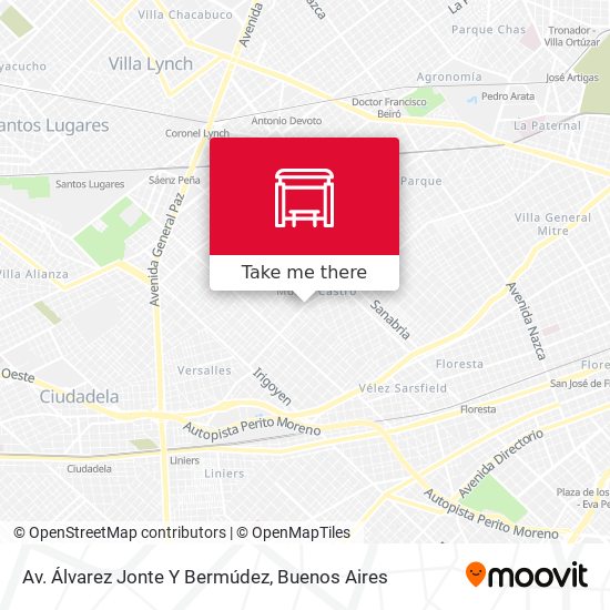 Mapa de Av. Álvarez Jonte Y Bermúdez