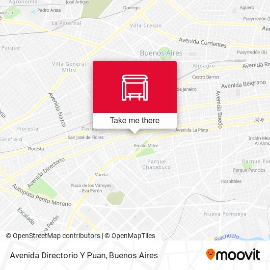 Mapa de Avenida Directorio Y Puan