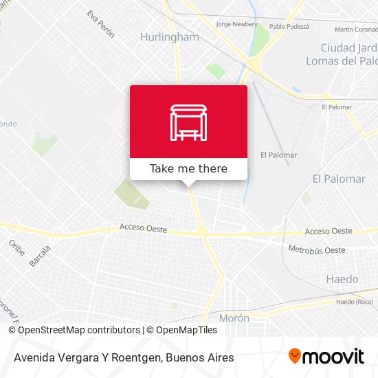 Mapa de Avenida Vergara Y Roentgen