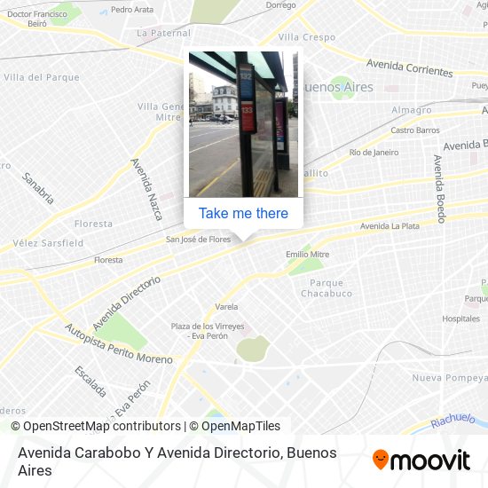 Avenida Carabobo Y Avenida Directorio map