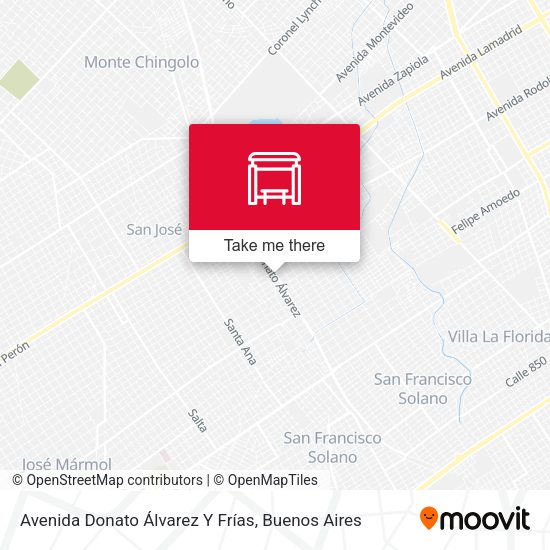 Avenida Donato Álvarez Y Frías map