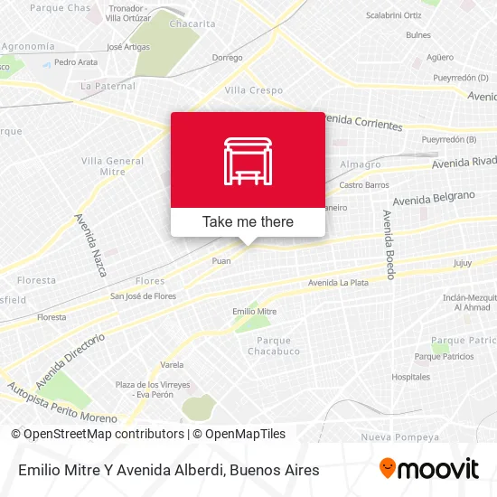 Emilio Mitre Y Avenida Alberdi map