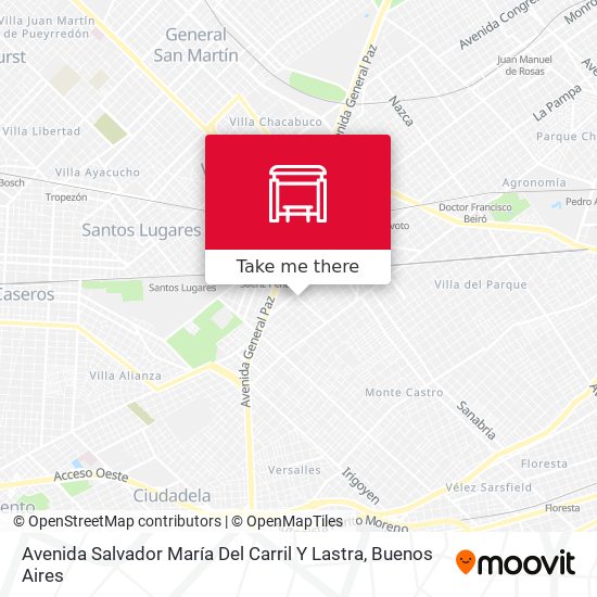 Mapa de Avenida Salvador María Del Carril Y Lastra