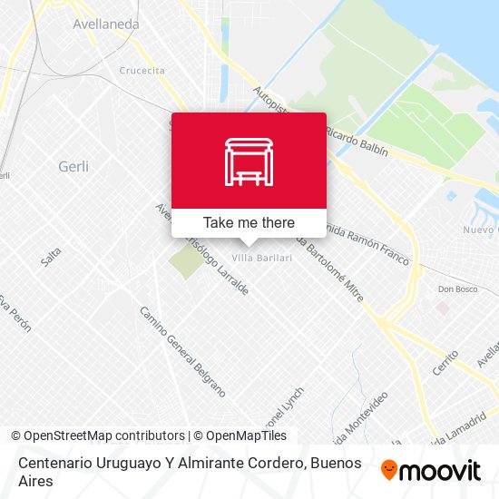 Centenario Uruguayo Y Almirante Cordero map