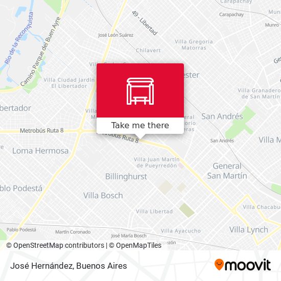 Mapa de José Hernández