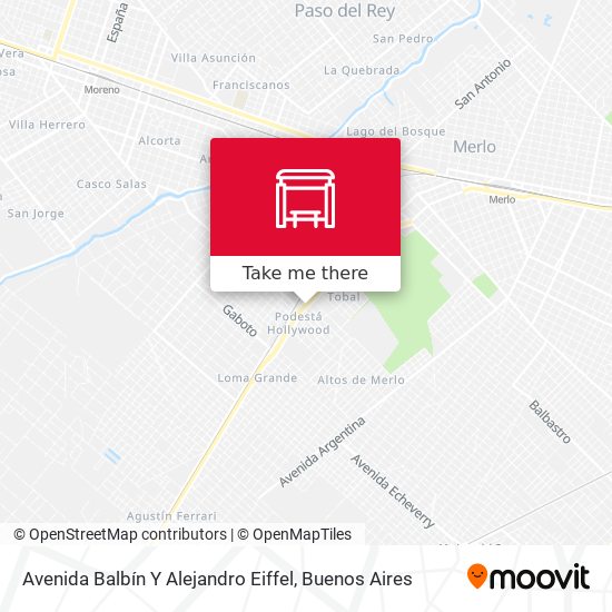 Avenida Balbín Y Alejandro Eiffel map