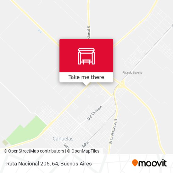 Ruta Nacional 205, 64 map