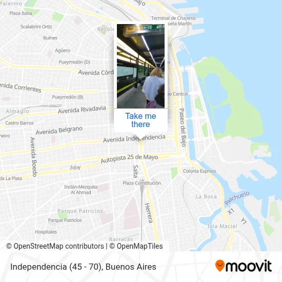 Independencia (45 - 70) map