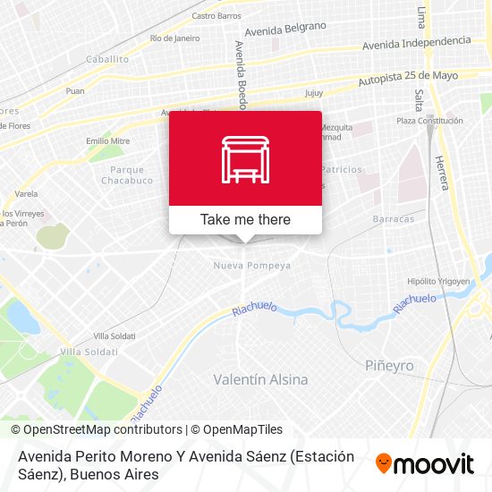Avenida Perito Moreno Y Avenida Sáenz (Estación Sáenz) map
