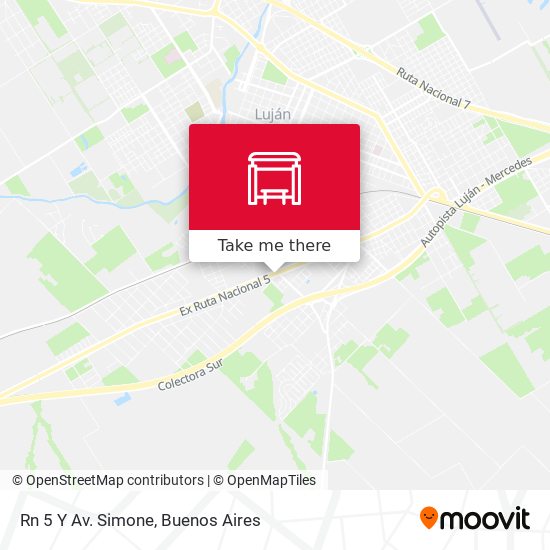 Mapa de Rn 5 Y Av. Simone