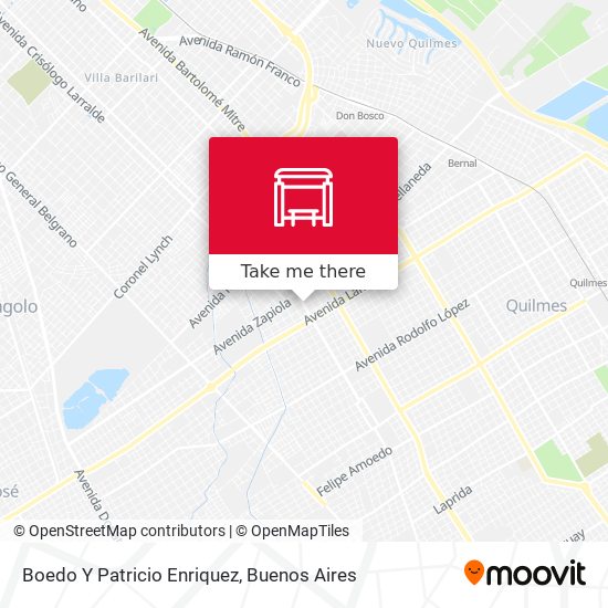 Boedo Y Patricio Enriquez map