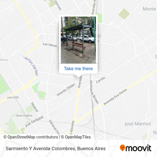 Sarmiento Y Avenida Colombres map