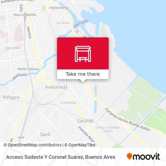 Mapa de Acceso Sudeste Y Coronel Suárez