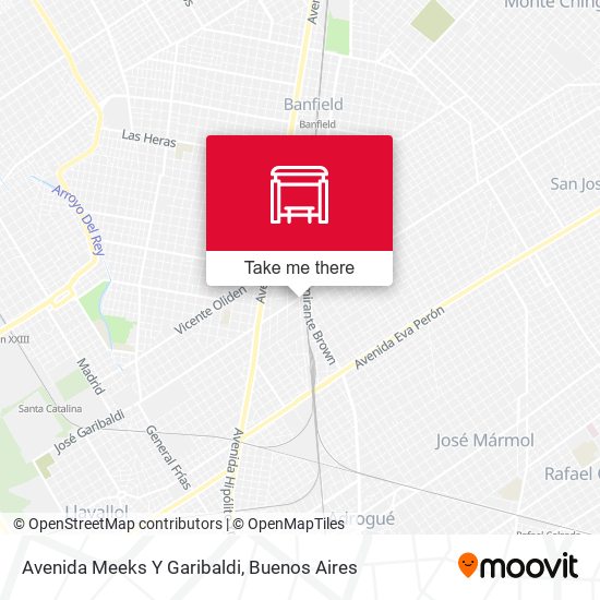 Avenida Meeks Y Garibaldi map