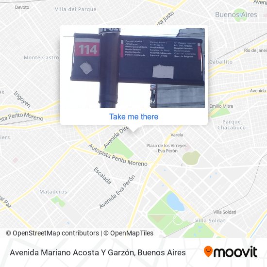 Avenida Mariano Acosta Y Garzón map