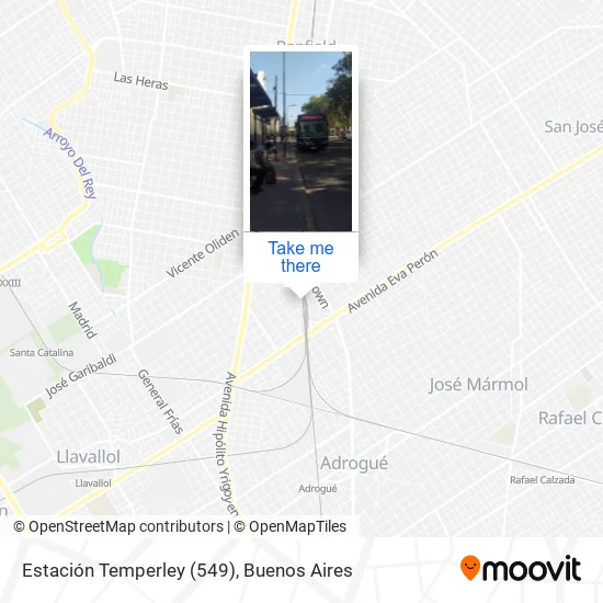 Mapa de Estación Temperley (549)