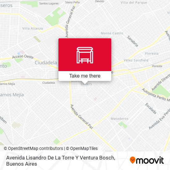 Avenida Lisandro De La Torre Y Ventura Bosch map