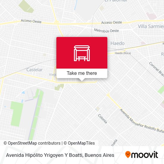 Avenida Hipólito Yrigoyen Y Boatti map