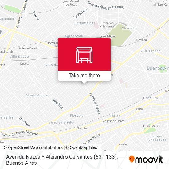 Avenida Nazca Y Alejandro Cervantes (63 - 133) map