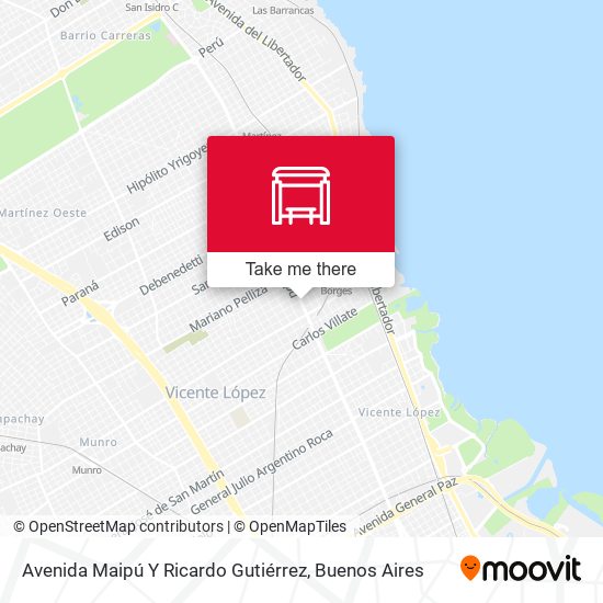 Mapa de Avenida Maipú Y Ricardo Gutiérrez