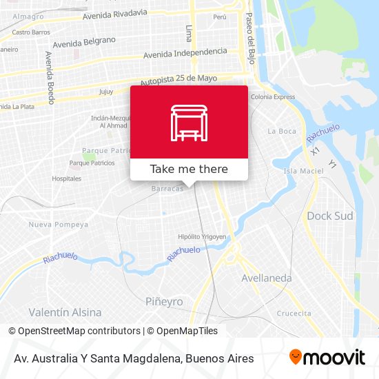 Av. Australia Y Santa Magdalena map