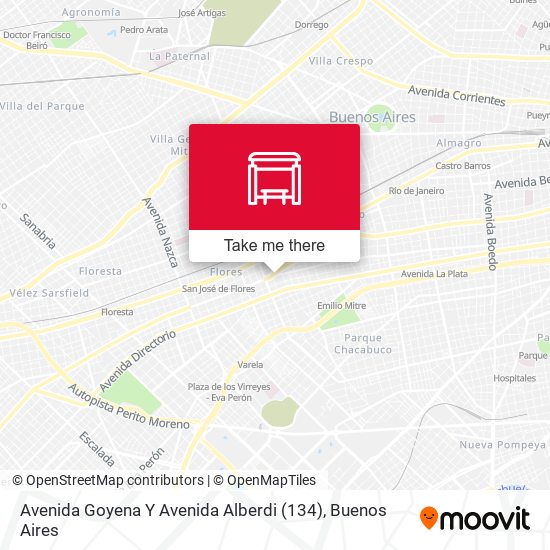 Mapa de Avenida Goyena Y Avenida Alberdi (134)