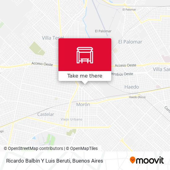 Mapa de Ricardo Balbín Y Luis Beruti
