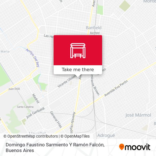 Mapa de Domingo Faustino Sarmiento Y Ramón Falcón