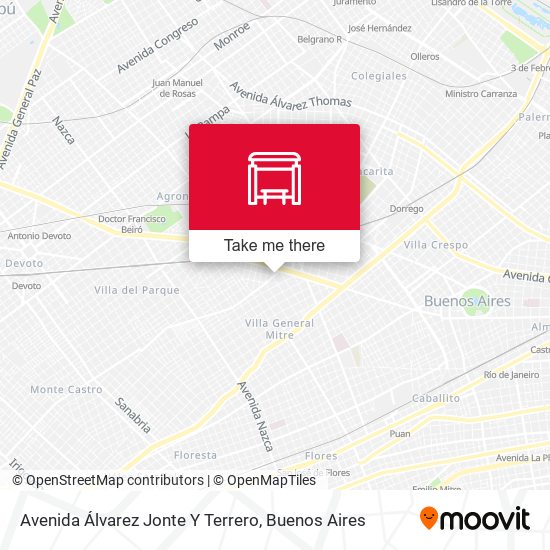 Avenida Álvarez Jonte Y Terrero map