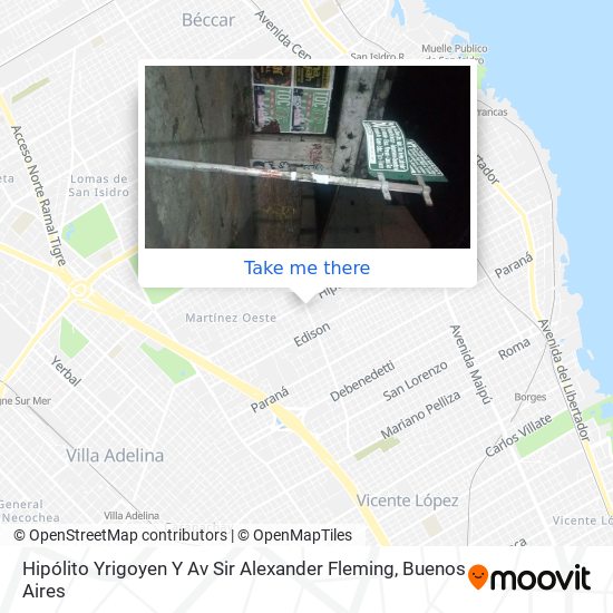 Hipólito Yrigoyen Y Av Sir Alexander Fleming map