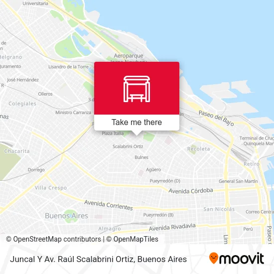 Mapa de Juncal Y Av. Raúl Scalabrini Ortiz