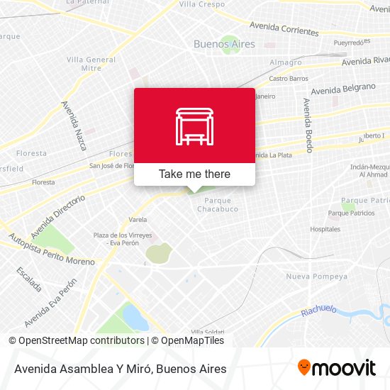 Mapa de Avenida Asamblea Y Miró