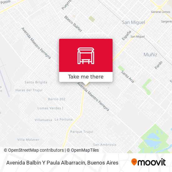 Avenida Balbín Y Paula Albarracín map