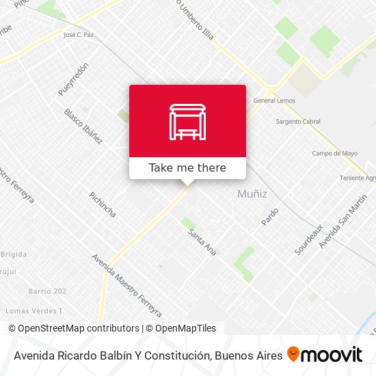 Mapa de Avenida Ricardo Balbín Y Constitución