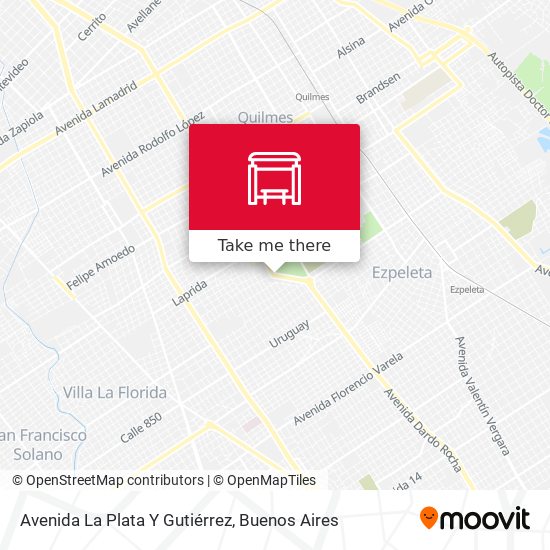 Avenida La Plata Y Gutiérrez map