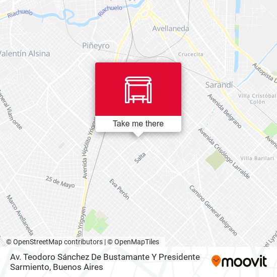 Av. Teodoro Sánchez De Bustamante Y Presidente Sarmiento map