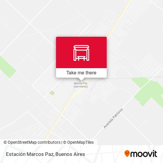 Mapa de Estación Marcos Paz