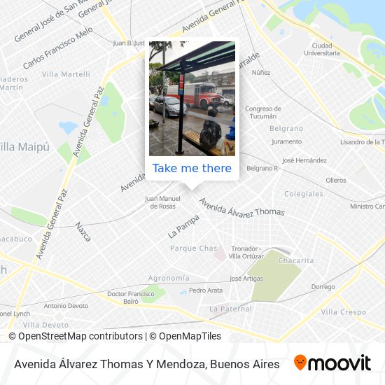 Avenida Álvarez Thomas Y Mendoza map