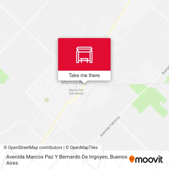 Avenida Marcos Paz Y Bernardo De Irigoyen map
